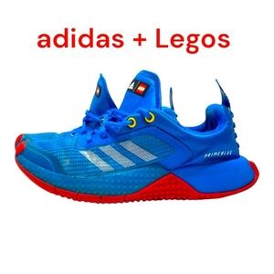 Big Girls adidas Sport X Classic LEGO Prime Blue Athletic Shoes